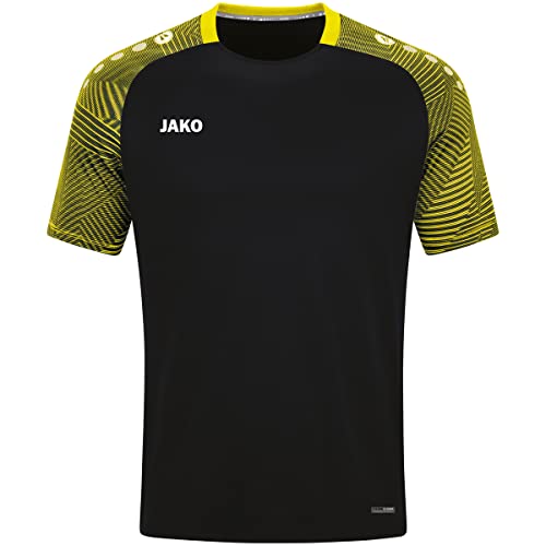 JAKO T-Shirt Performance, Größe:36, Farbe:schwarz/Soft Yellow von JAKO