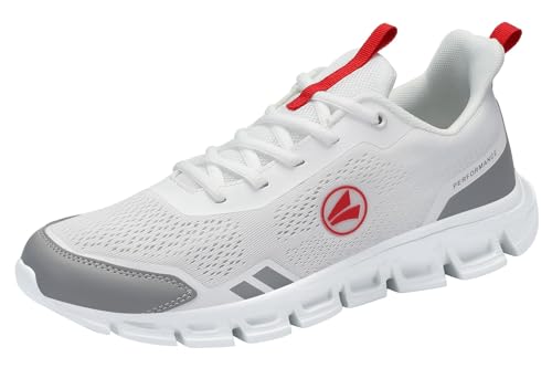 JAKO Unisex J-CL Stratus Sportschuh, White/Fiery red, 36 EU JAKO Unisex J-CL Stratus Sportschuh, White/Fiery red, 36 EU von JAKO