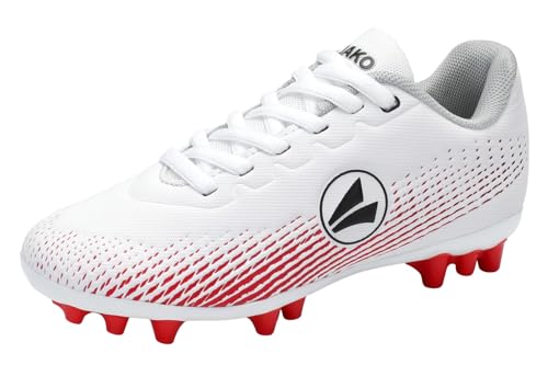 JAKO Unisex J-SFG Skill Fussballschuh, White/Fiery red, 45 EU JAKO Unisex J-SFG Skill Fussballschuh, White/Fiery red, 45 EU von JAKO