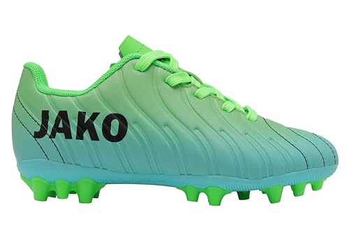 JAKO Unisex J-SFG Sweeper Fussballschuh, neon Green/Ocean, 45 EU von JAKO