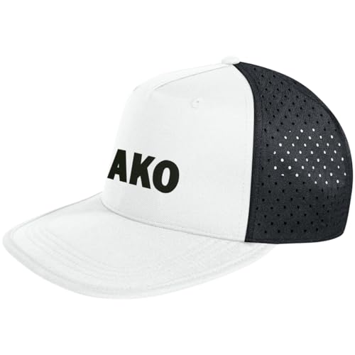 JAKO Unisex Kappe Cap Function 1281 Weiß/Schwarz Senior von JAKO