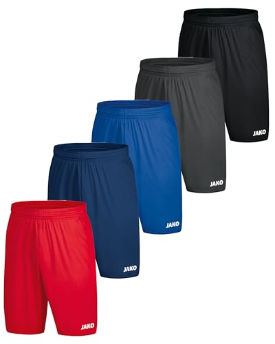 JAKO Unisex Shorts 5er-Set Sporthose Brasil COR4492-656 S von JAKO