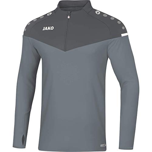 JAKO Zip Top Champ 2.0, Größe:M, Farbe:steingrau/Anthra Light von JAKO