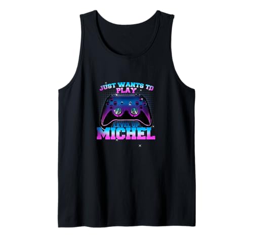 Herren JAKOB - LEVEL UP mit Controller: WILL NUR SPIELEN Tank Top von JAKOB Sohn Enkel Geburtstag Geschenkideen