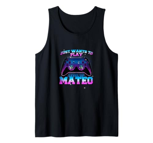 Herren JAKOB - LEVEL UP mit Controller: WILL NUR SPIELEN Tank Top von JAKOB Sohn Enkel Geburtstag Geschenkideen