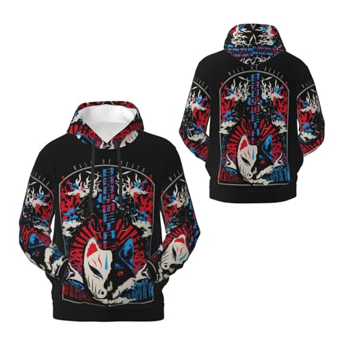 JALCH Babymetal Logo Fleece Hoodie Herren Kapuzenpullover Langarm Sweatshirts mit Taschen lässige Oberbekleidung Pullover Für Männer von JALCH