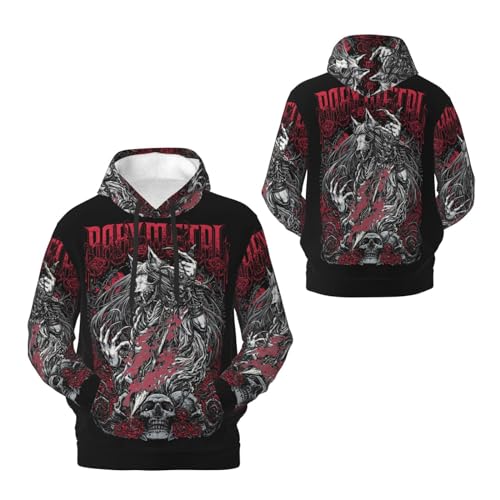JALCH Babymetal Logo Fleece Hoodie Herren Kapuzenpullover Langarm Sweatshirts mit Taschen lässige Oberbekleidung Pullover Für Männer von JALCH
