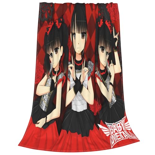 JALCH Babymetal Ultra-Soft Micro Flannel Blanket Soft und Warm Wohndecken Sofadecken für Kinder/Erwachsene von JALCH