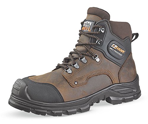 Jallatte - Chaussures de sécurité hautes Marron et Noire JALFIR SAS S3 CI AN SRC 47 Marron/Noir von JALLATTE