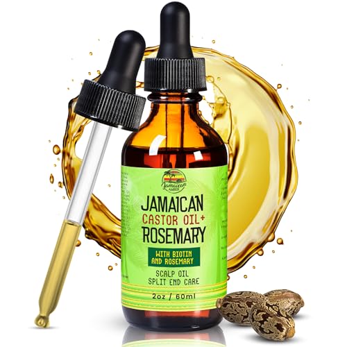 Jamaican Amber Organic Black Castor Oil - 60 ml / 2 fl oz - for Hair Strength, Hair Scalp, Body Massage Oil, and Eyebrows - Formulated to Prevent Hair Loss, for Women and Men with Biotin & Rosemary Jamaican Amber Organic Black Castor Oil - 60 ml / 2 fl oz - for Hair Strength, Hair Scalp, Body Massage Oil, and Eyebrows - Formulated to Prevent Hair Loss, for Women and Men with Biotin & Rosemary von JAMAICAN Ambre