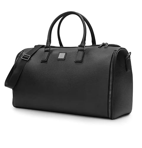 James Hawk Weekender Herren 2in1 - Kleidersack Anzug 40 L, RFID Blocker mit Reißverschluss - Anzugtasche Handgepäck - Schwarz von JAMES HAWK