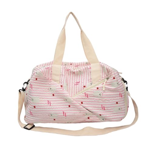 Cartoon Print Wasserabweisender Turnbeutel mit verstellbarem Riemen & mehreren Fächern für Reisen/Alltag Damen Modische Tragetasche, a, Mass Beauty von JAMNGHB