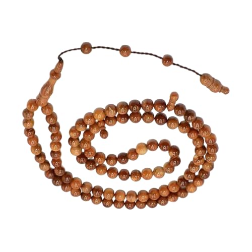 JAMNGHB Handgefertigte buddhistische Rosenkranz-Halskette aus Kukada-Holz, handgefertigt, 99 Perlen, spirituelles Accessoire, natürliche Bodhi-Perlenschmuck, 6 99, Wie beschrieben, Wie beschrieben von JAMNGHB