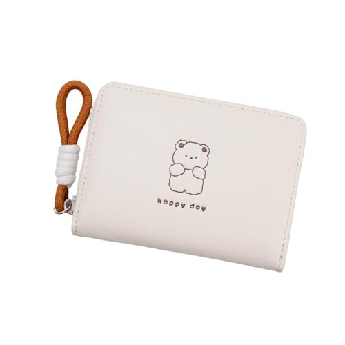 JAMNGHB Lovely Cats Wallet Large Capacity Short Purse Card Case PU Leather Coin Small with Card Holder for Daily Large Capacity Change Pu Leather Small Cats Short, weiß, Mass Beauty von JAMNGHB