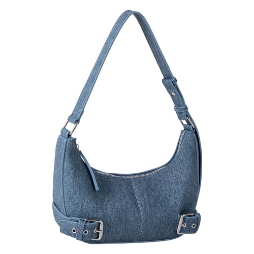 JAMNGHB Moderne Umhängetasche aus PU-Leder für Damen, Unterarm-Geldbörse mit viel Platz, geeignet für Reisen, Einkaufen, Outdoor, Arbeit, modische Umhängetasche für Damen, B, One Size von JAMNGHB