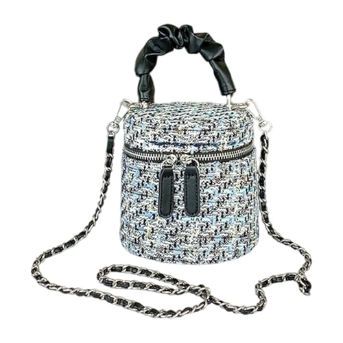 JAMNGHB Modische Umhängetasche für Damen, Tragegriff oben, kleine Umhängetasche, trendige Umhängetasche, Eimertasche, Umhängetasche, Schwarz , One Size von JAMNGHB