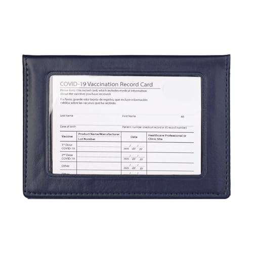 JAMNGHB Reisepasshülle mit transparentem Fenster und mehreren Kartenfächern, praktischer, wasserdichter PVC-Reise-Organizer, Reiseutensilien, Reisepasshülle, dunkelblau, Mass Beauty von JAMNGHB