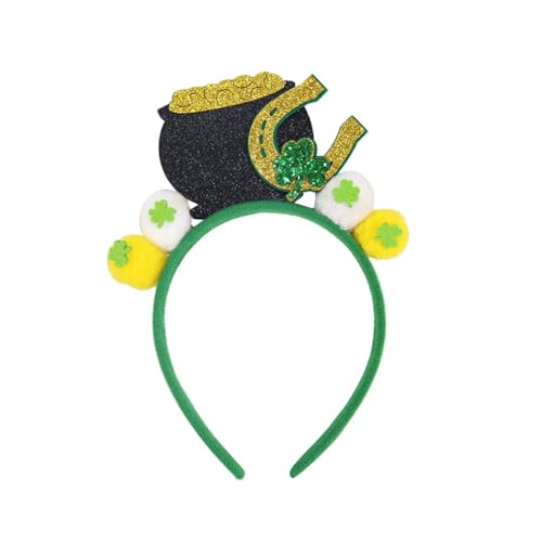 JAMNGHB StPatricks Haarband für Erwachsene und Kinder, alle Altersgruppen, rutschfestes Kleeblatt-Stirnband, glitzernde Kleeblatt-Haarreifen für Teil JAMNGHB StPatricks Haarband für Erwachsene und Kinder, alle Altersgruppen, rutschfestes Kleeblatt-Stirnband, glitzernde Kleeblatt-Haarreifen für Teil von JAMNGHB
