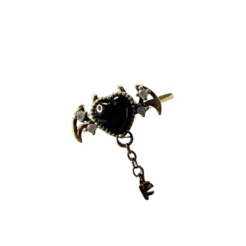 JAMNGHB Verstellbares hohles Vintage-Herz mit Zirkonia-Steinen, geheimnisvolles dämonisches Design für Frauen, Geschenk, Kiriste-Schmuck, elegantes hohles Herz JAMNGHB Verstellbares hohles Vintage-Herz mit Zirkonia-Steinen, geheimnisvolles dämonisches Design für Frauen, Geschenk, Kiriste-Schmuck, elegantes hohles Herz von JAMNGHB