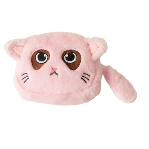Kosmetiktasche in Katzenform, Münzgeldbörse, schöne kleine Brieftaschen, Plüschbeutel mit Reißverschluss, Make-up-Tasche, Geschenke, Katzen-Beutel, B, Mass Beauty von JAMNGHB