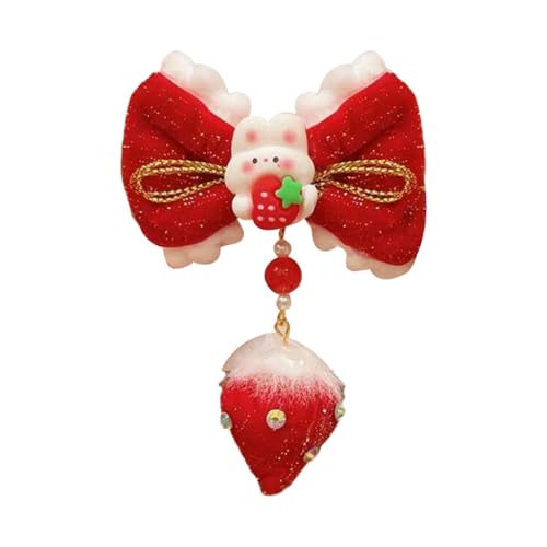 Modische Haarspangen mit Schleife, Weihnachtsmann-/Baumdekoration, rutschfest, stilvolle Haarspange für Damen, Kinder, Mädchen, Weihnachten, Festival, Haarstyling von JAMNGHB