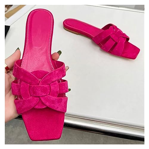 JAMPOL 2023 Neue Panel Platte Bodem Leisure Beach Resort Surfen Sandalen (Farbe : Rosy Red, Size : 38 EU) von JAMPOL