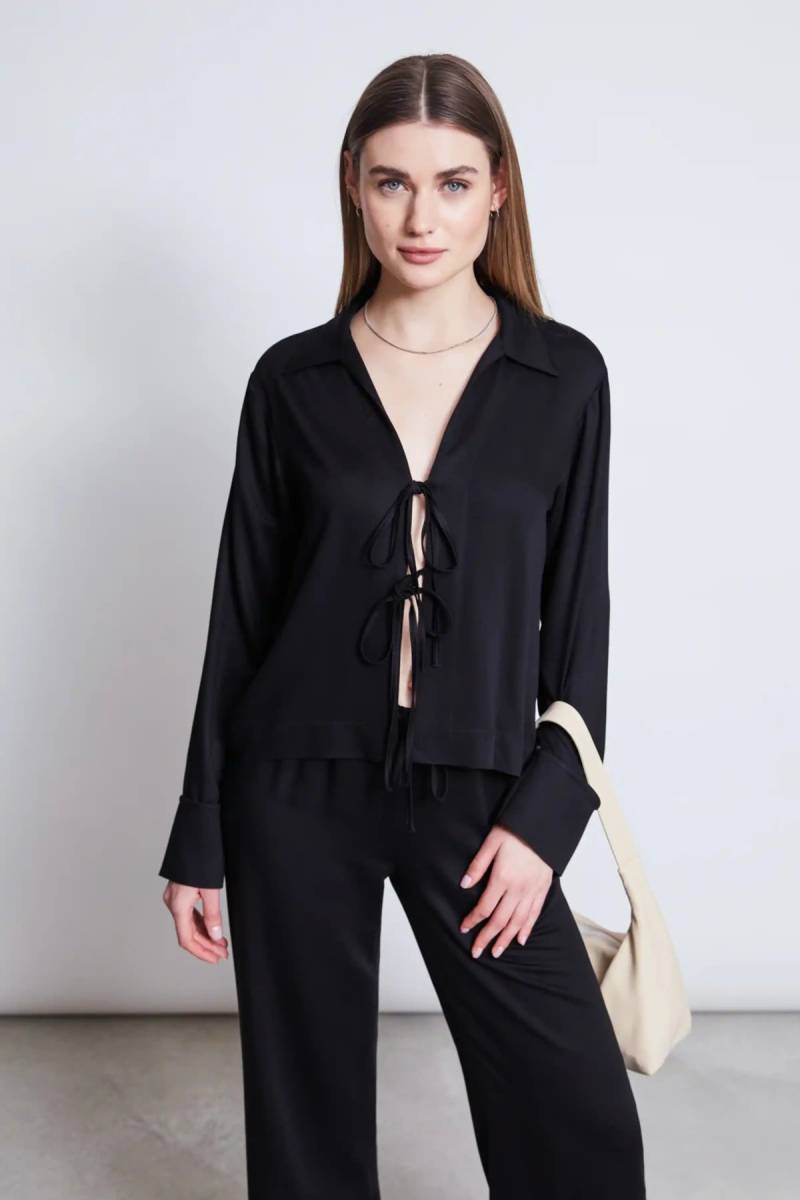 Bluse Kaluz Schwarz von JAN 'N JUNE