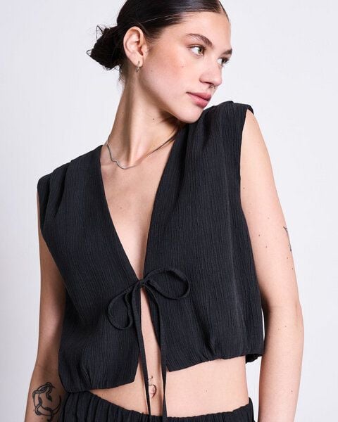 JAN 'N JUNE CRINKLE TIE TOP STROGET von JAN N JUNE