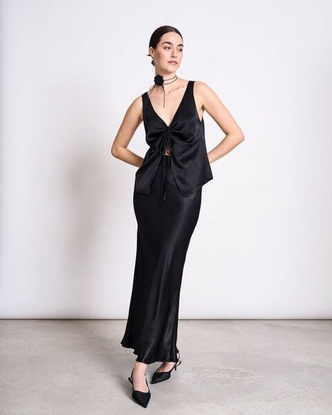 JAN 'N JUNE RUFFLED V-NECK TOP TALARA von JAN N JUNE