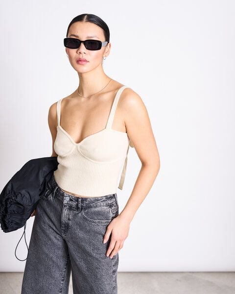 JAN N JUNE Top SANAH aus der Handle with care Kollektion mit rauwn von JAN N JUNE