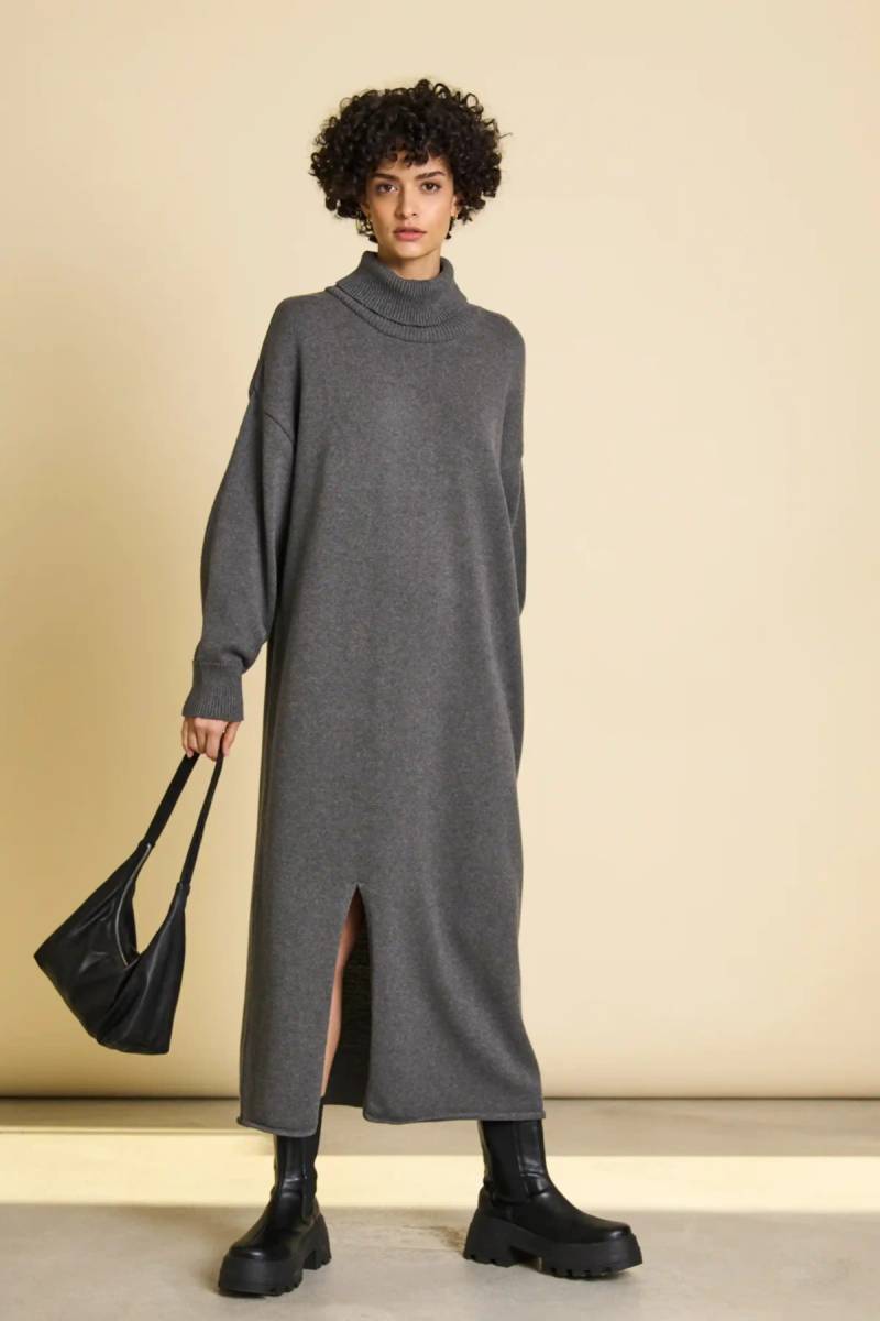 Kleid Inari Grau Kleid Inari Grau von JAN 'N JUNE