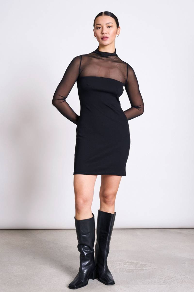 Kleid Mesh Huari Schwarz Kleid Mesh Huari Schwarz von JAN 'N JUNE