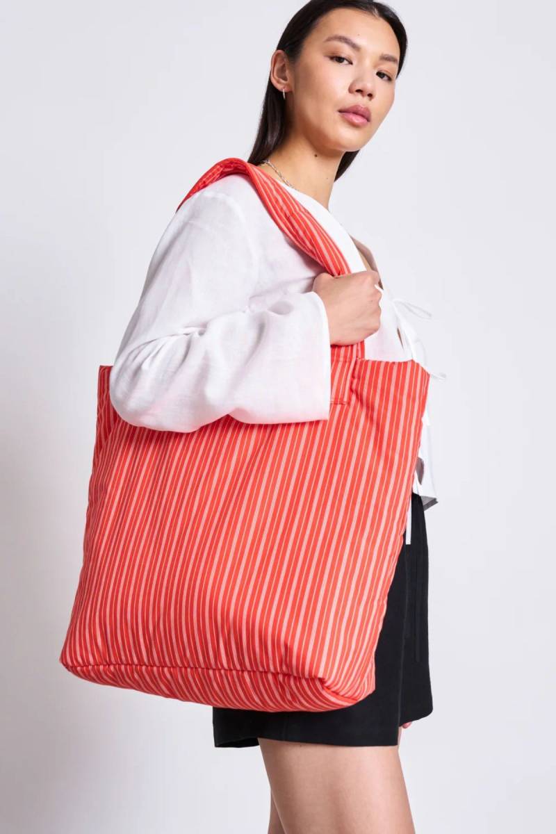 Tasche Smol Striped Rot von JAN 'N JUNE