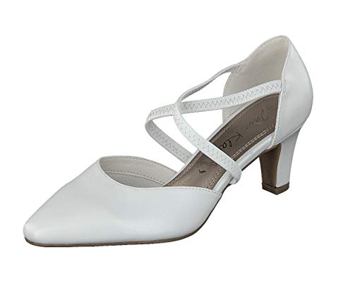 JANE KLAIN Damen Schuhe Pumps Hochzeit 224-790 in 2 Farben (42 EU, White) von JANE KLAIN