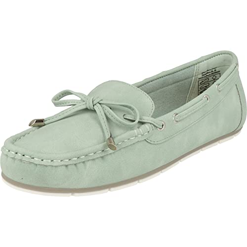 JANE KLAIN Damen Sommer Schuhe 242-753 Komfort Mokassins Schleife (Mint, eu_Footwear_Size_System, Adult, Numeric, medium, Numeric_41) von JANE KLAIN