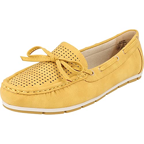 Jane Klain Damen Schuhe Ballerinas Mokassins 242-646 in 3 Farben (Yellow, Numeric_38) von JANE KLAIN