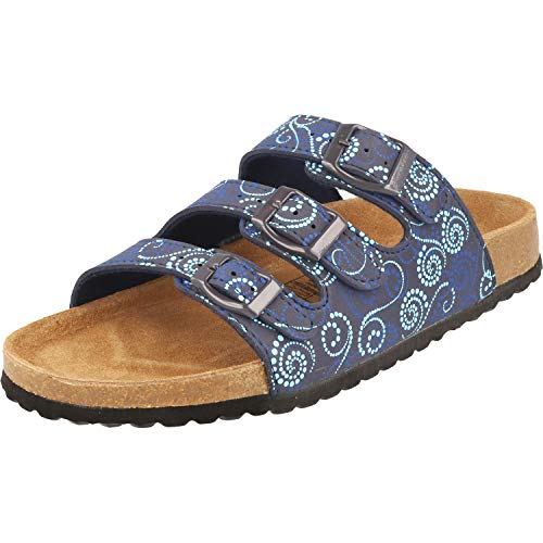 Supersoft Damen 274 138 Pantoletten, Blau (Blue Multi 897), 39 EU von JANE KLAIN