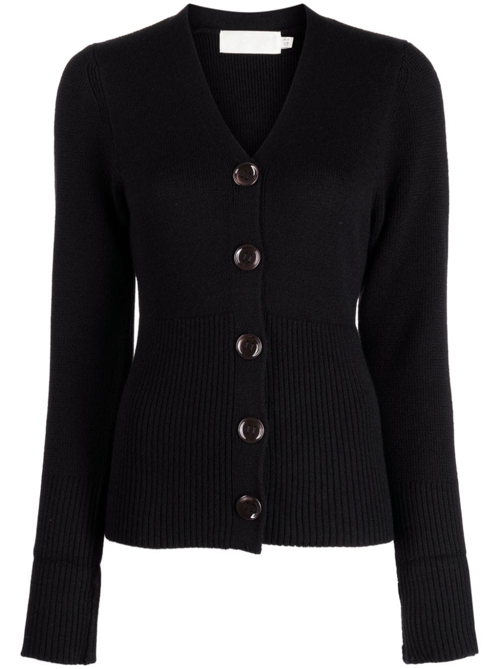 JANE Gerippter Cardigan - Schwarz von JANE