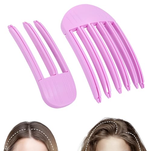 Volumenspendende Haarspangen, 2 Stück, Haarvolumen für flauschigen Pony, einfaches Werkzeug mit hohem Kronenvolumen für Frauen, keine Falten, Haarwurzel-Hebe-Clips für eine natürliche, geschwollene, Volumenspendende Haarspangen, 2 Stück, Haarvolumen für flauschigen Pony, einfaches Werkzeug mit hohem Kronenvolumen für Frauen, keine Falten, Haarwurzel-Hebe-Clips für eine natürliche, geschwollene, von JANFUN