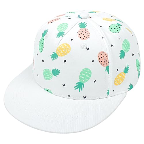 JANGANNSA Baby Kleinkind Baseballmütze Sonnenschutz Ananas-Mütze leicht verstellbar Sommer Strand Spielmütze für Jungen und Mädchen von JANGANNSA