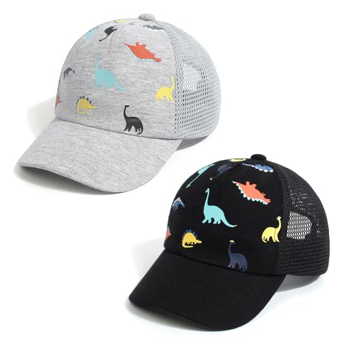 JANGANNSA Children's Baseball Cap Dinosaur Horn Summer UV Children's Hat for Boys Girls 0-12 Months von JANGANNSA