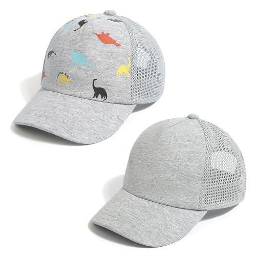 JANGANNSA Children's Baseball Cap Dinosaur Horn Summer UV Children's Hat for Boys Girls 2-4 Years von JANGANNSA