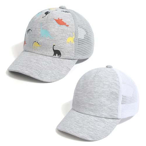 JANGANNSA Children's Baseball Cap Dinosaur Horn Summer UV Children's Hat for Boys Girls 2-4 Years von JANGANNSA