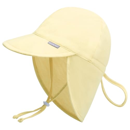 JANGANNSA UPF 50+ Baby Sun Hat with Ear and Neck Protection Toddler Beach Hat for Boys & Girls Infant Summer Sun Hat Ideal for Summer Fun（0-6M） von JANGANNSA