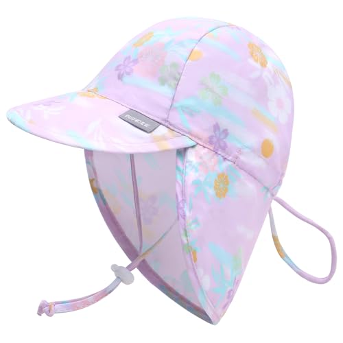 JANGANNSA UPF 50+ Baby Sun Hat with Ear and Neck Protection Toddler Beach Hat for Boys & Girls Infant Summer Sun Hat Ideal for Summer Fun（2-5T） von JANGANNSA