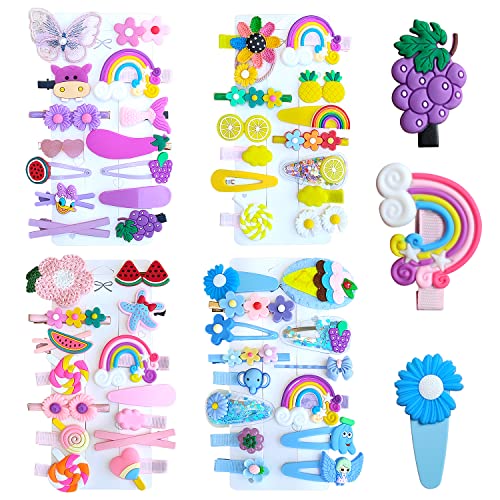 JANMIN 56 Stück Haarspangen, niedliches modisches Baby-Haar-Accessoire, Regenbogen-Bonbonblumen-Obst-Set, Haarnadeln, Haarspangen-Set für Mädchen, Kinder, Teenager, Kleinkinder JANMIN 56 Stück Haarspangen, niedliches modisches Baby-Haar-Accessoire, Regenbogen-Bonbonblumen-Obst-Set, Haarnadeln, Haarspangen-Set für Mädchen, Kinder, Teenager, Kleinkinder von JANMIN