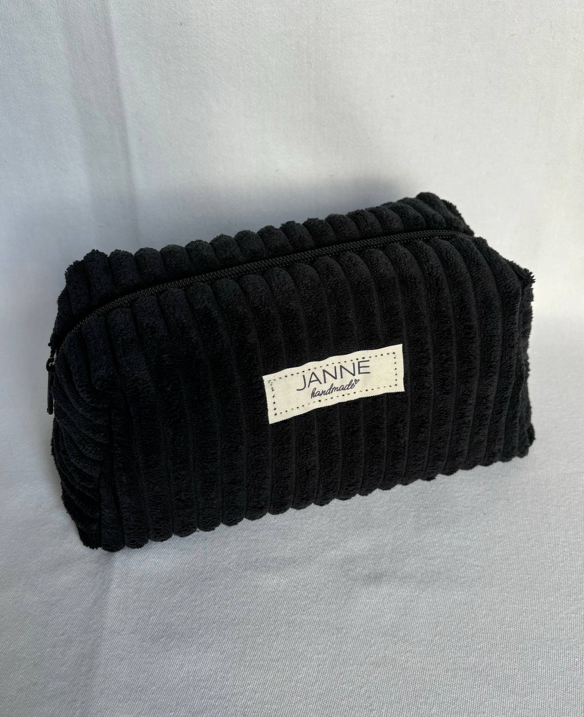 Kosmetiktasche Cord Schwarz Kosmetiktasche Cord Schwarz von JANNEhandmade