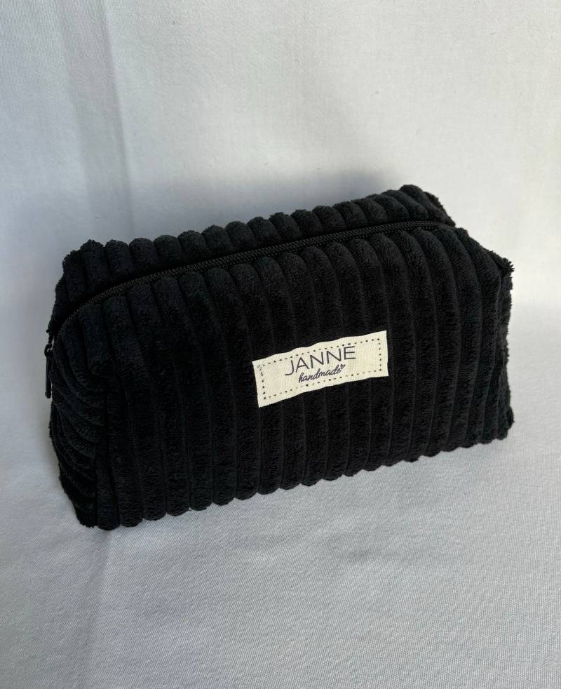 Kosmetiktasche Cord Schwarz Kosmetiktasche Cord Schwarz von JANNEhandmade