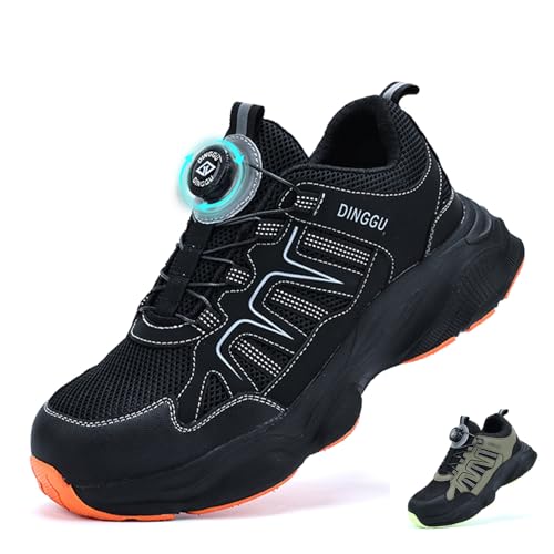 JAOOUU Arbeitsschuhe Sicherheitsschuhe Herren Damen Stahlkappen Anti-Quetschung Leicht Sportlich Atmungsaktiv rutschfest Schnellverschluss Arbeitsstiefel Mode Schutzschuhe 39-45EU JAOOUU Arbeitsschuhe Sicherheitsschuhe Herren Damen Stahlkappen Anti-Quetschung Leicht Sportlich Atmungsaktiv rutschfest Schnellverschluss Arbeitsstiefel Mode Schutzschuhe 39-45EU von JAOOUU