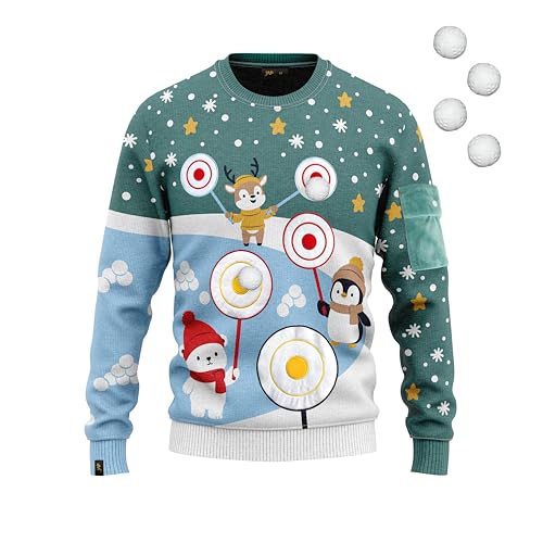 JAP Christmas Ballspiel - Lustiger Hässlicher Weihnachtspullover Für Damen und Herren Ugly Christmas Sweater - 4XL von JAP Christmas
